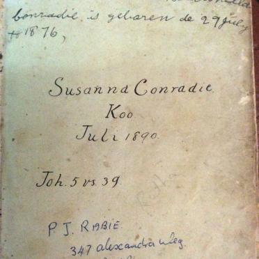 CONRADIE Susanna